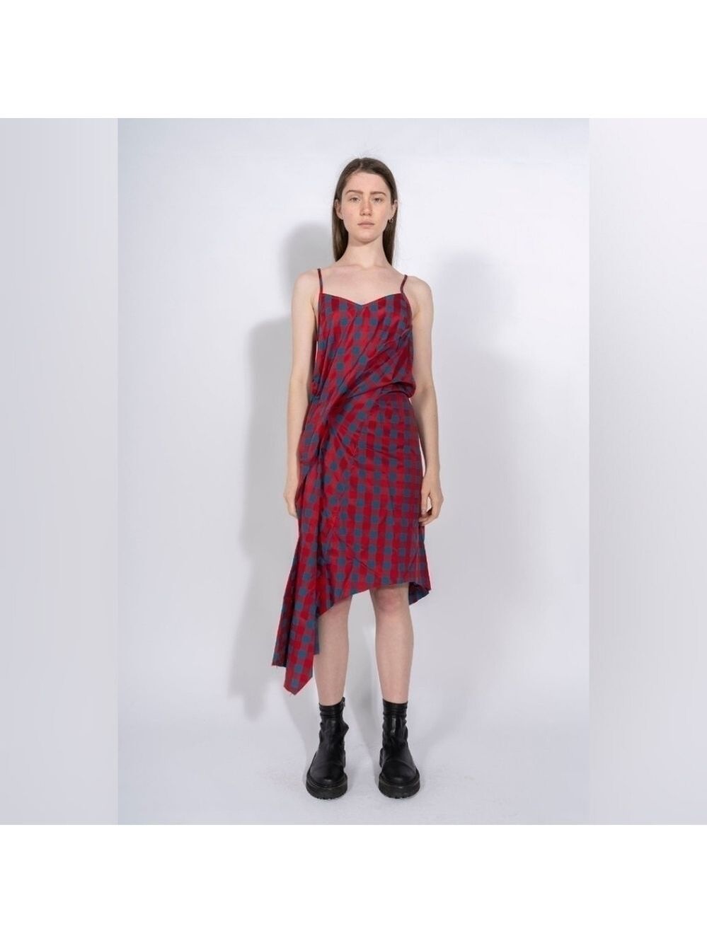 MARQUES Almeida red cotton dress size L BNWT